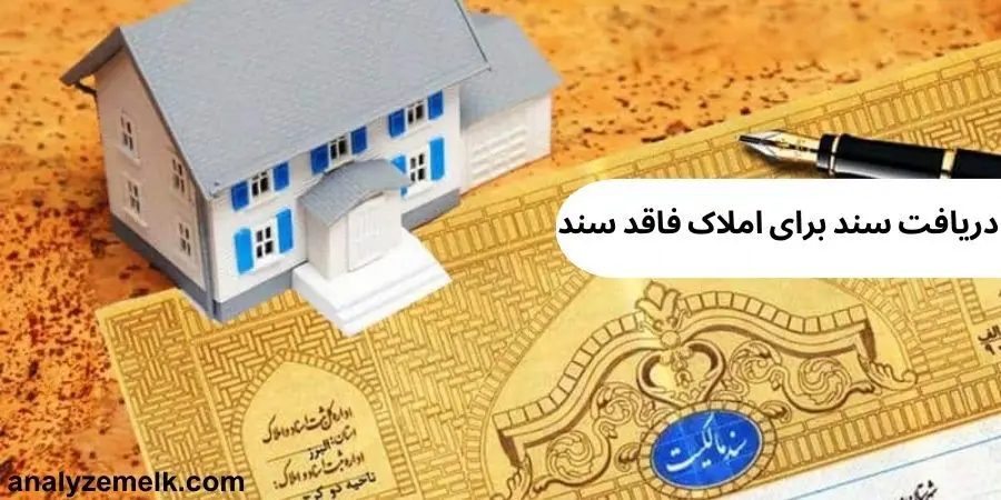 دریافت سند برای املاک فاقد سند