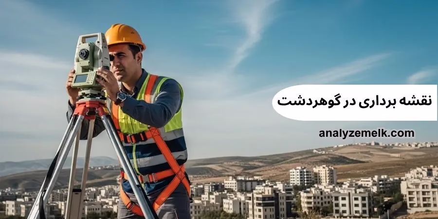 نقشه‌برداری در گوهردشت کرج | خدمات تخصصی UTM، هوایی و کاداستر