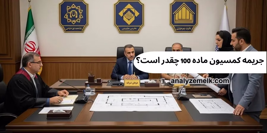 جریمه کمسیون ماده 100 چقدر است؟