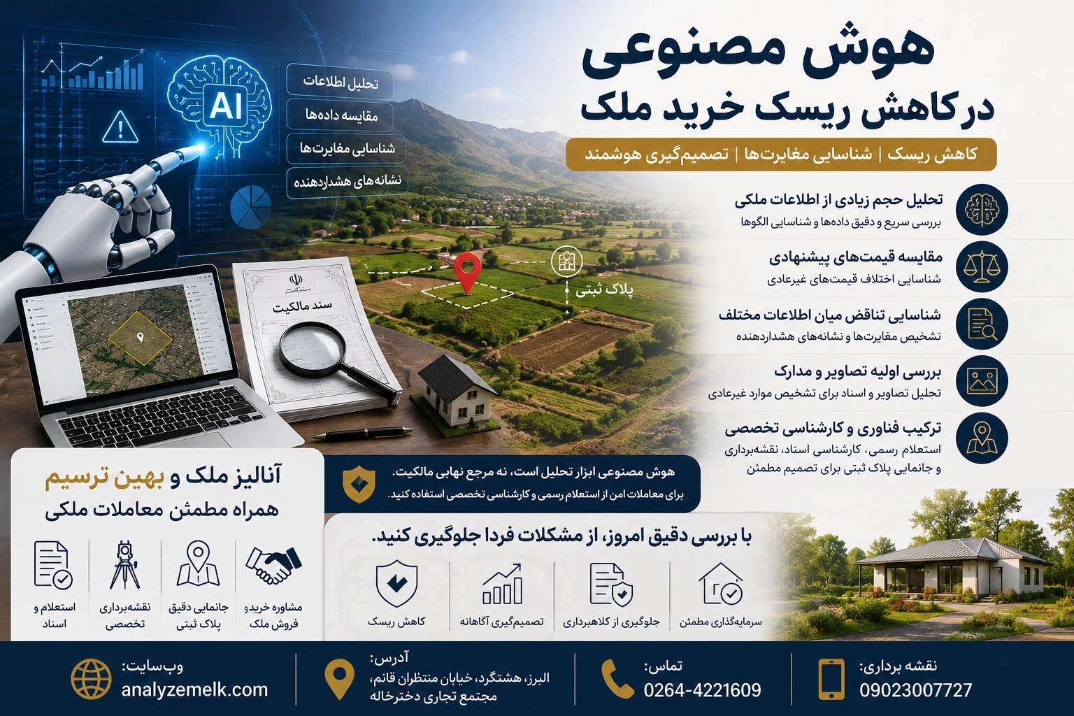 هوش مصنوعی چگونه ریسک خرید ملک را کاهش می‌دهد؟